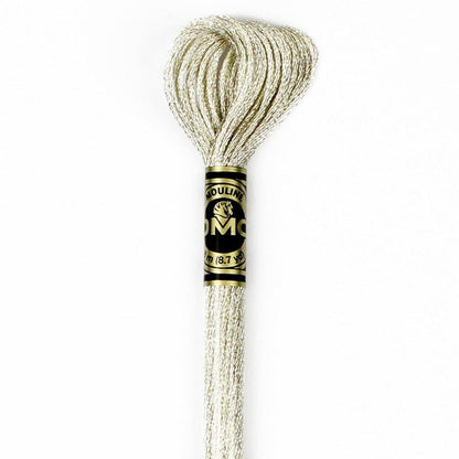 DMC Light Effects Embroidery Floss, 6 - Strand Special Thread - Silver E168 - Honey Bee Stamps