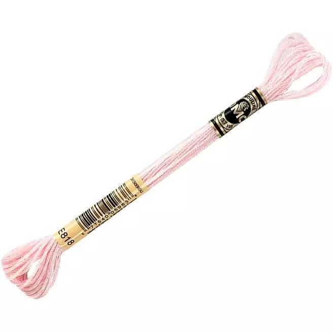 DMC Light Effects Embroidery Floss, 6 - Strand Special Thread - Soft Pink E818 - Honey Bee Stamps
