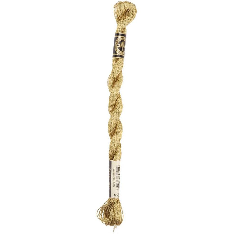 DMC Metallic Pearl Cotton Skein Size 5 27.3yd - Gold - Honey Bee Stamps