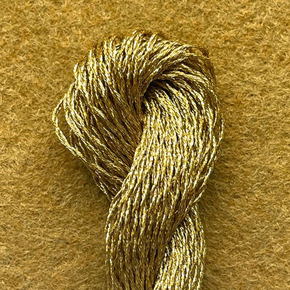 DMC Metallic Pearl Cotton Skein Size 5 27.3yd - Gold - Honey Bee Stamps
