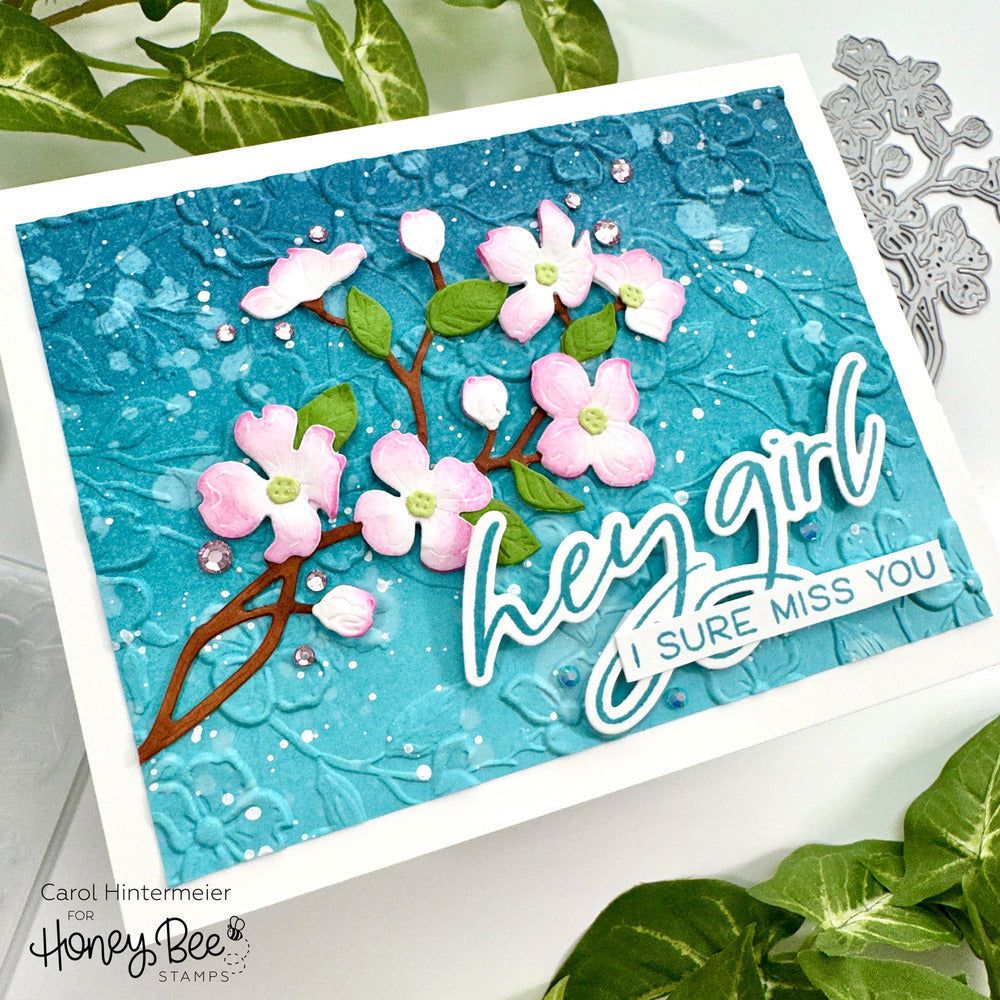 Dogwood Blooms - 3D Embossing Folder - Honey Bee Stamps