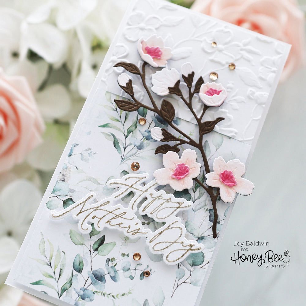 Dogwood Blooms - 3D Embossing Folder - Honey Bee Stamps