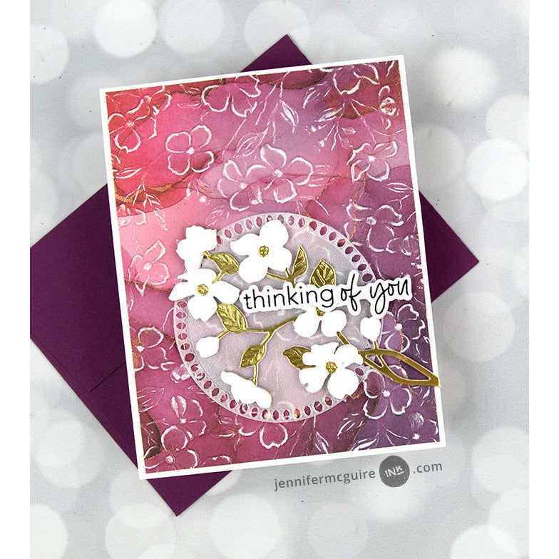 Dogwood Blooms - 3D Embossing Folder - Honey Bee Stamps