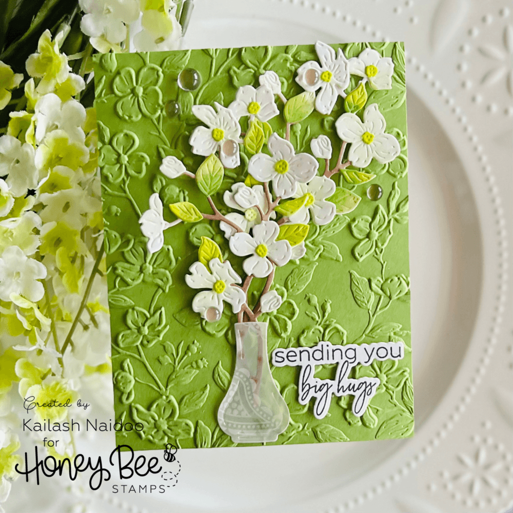 Dogwood Blooms - 3D Embossing Folder - Honey Bee Stamps