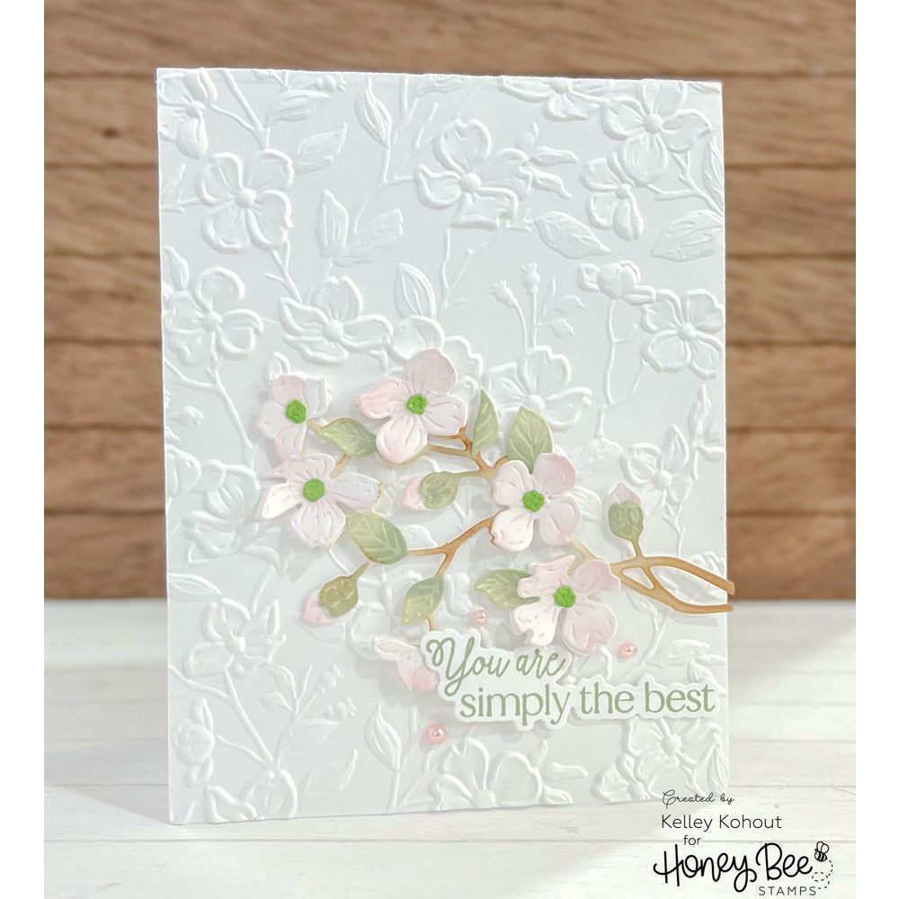Dogwood Blooms - 3D Embossing Folder - Honey Bee Stamps