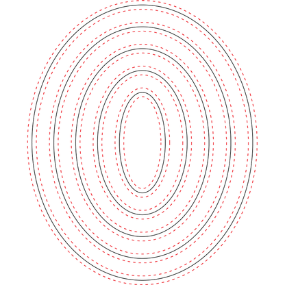 Double Stitched Ovals - Honey Cuts - Stand - Alone Dies - Honey Bee Stamps