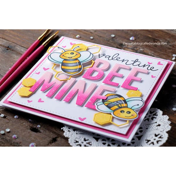 Double Stitched Squares - Honey Cuts - Stand - Alone Dies - Honey Bee Stamps