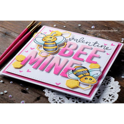 Double Stitched Squares - Honey Cuts - Stand - Alone Dies - Honey Bee Stamps