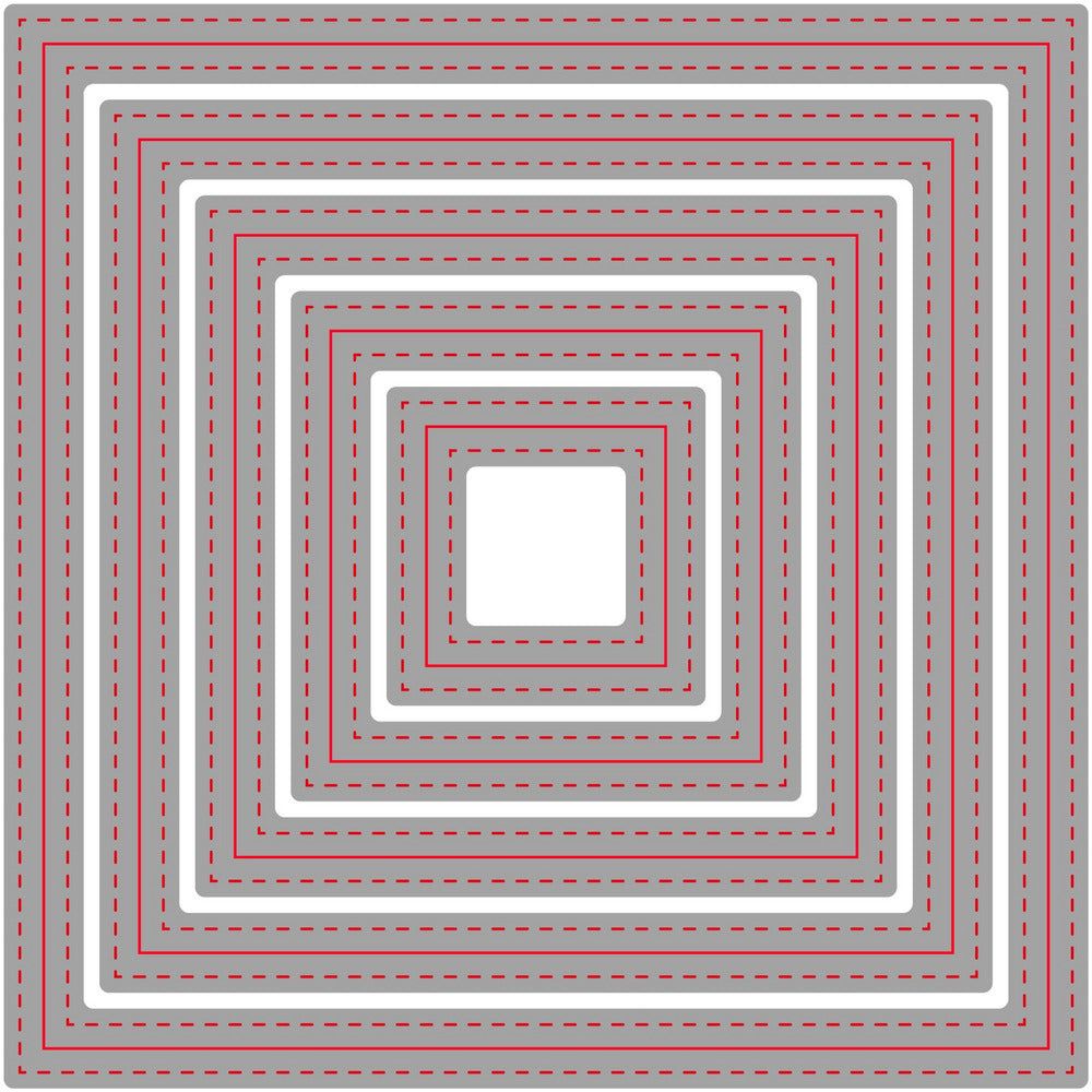 Double Stitched Squares - Honey Cuts - Stand - Alone Dies - Honey Bee Stamps