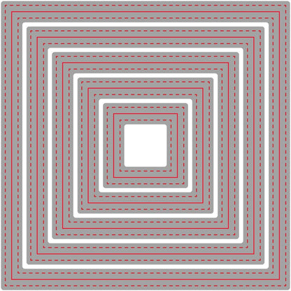 Double Stitched Squares - Honey Cuts - Stand - Alone Dies - Honey Bee Stamps