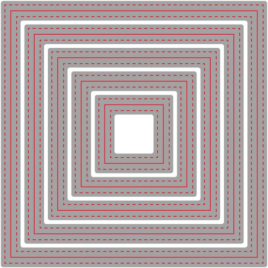 Double Stitched Squares - Honey Cuts - Stand - Alone Dies - Honey Bee Stamps