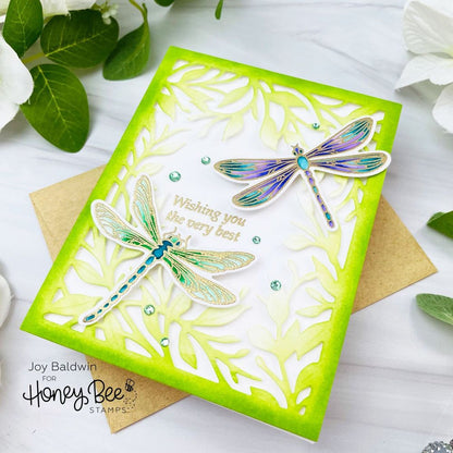 Dragonfly - 4x6 Photopolymer Stamp Set - Honey Bee Stamps