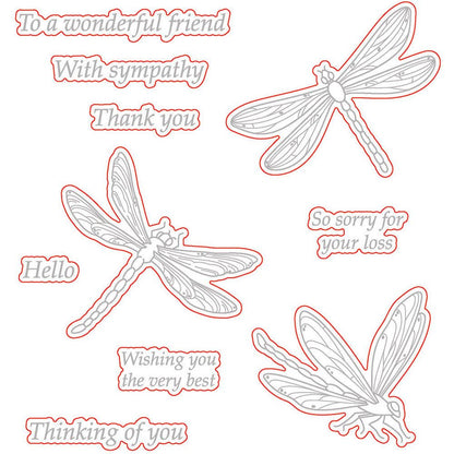 Dragonfly - Honey Cuts - Coordinating Dies - Honey Bee Stamps