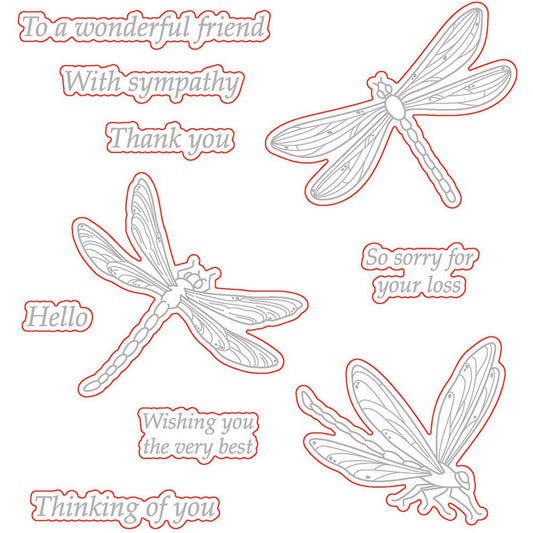 Dragonfly - Honey Cuts - Coordinating Dies - Honey Bee Stamps