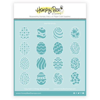 Easter Eggs - 6"x6" Coordinating Stencil - Retiring - Honey Bee Stamps