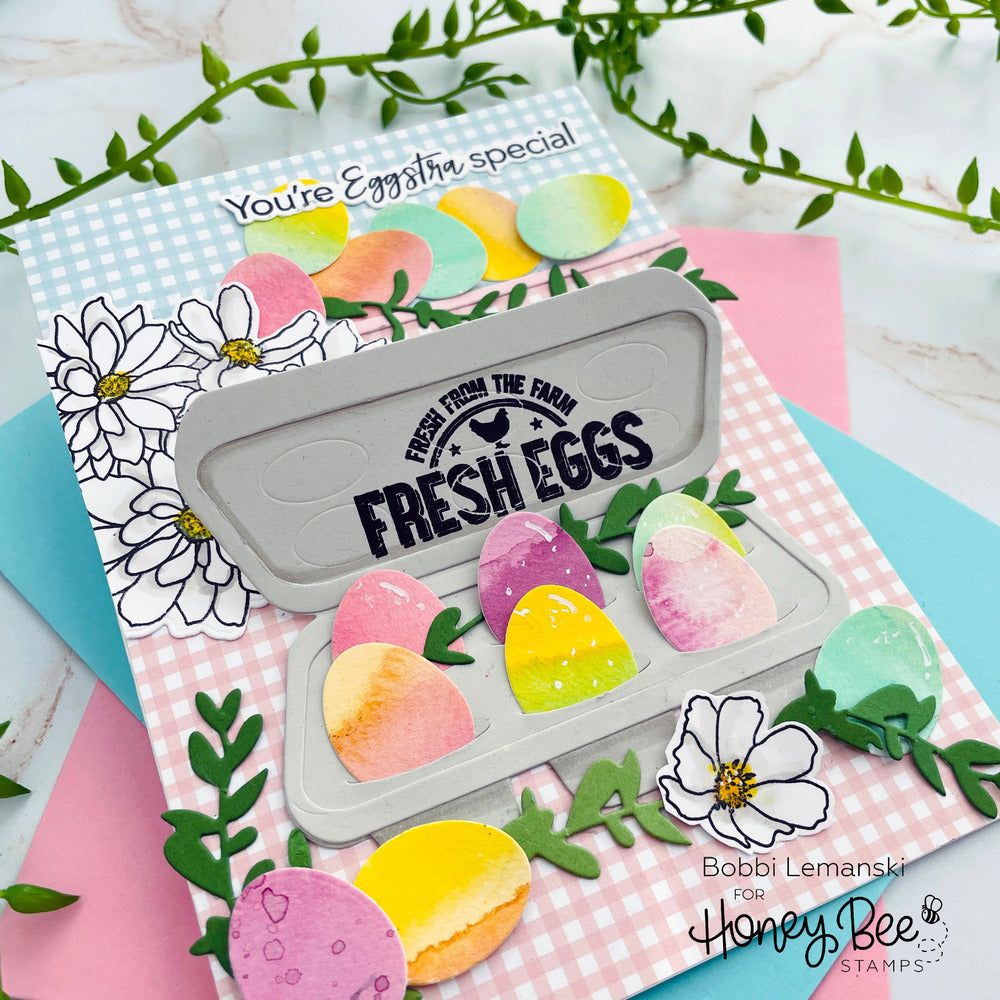 Egg Crate - Honey Cuts - Stand - Alone Dies - Honey Bee Stamps