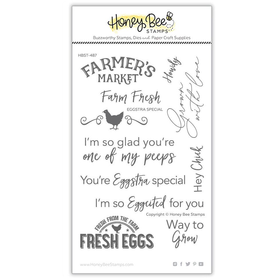 Eggstra Special - 4x6 Photopolymer Stamp Set - Honey Bee Stamps