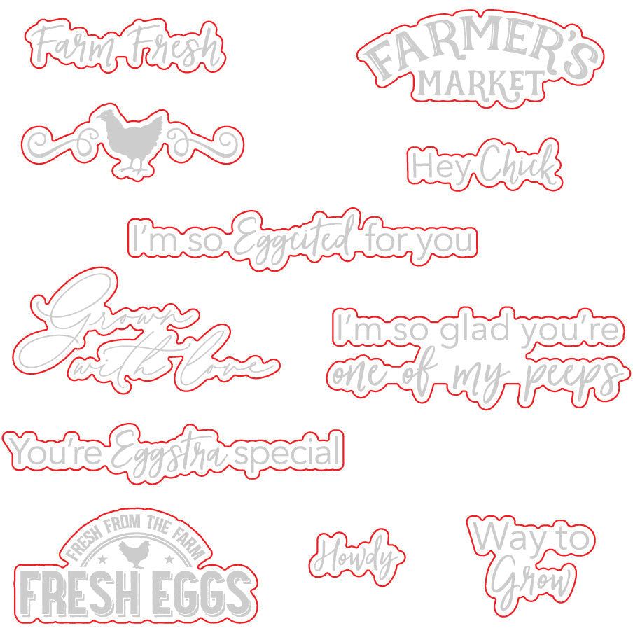 Eggstra Special - Honey Cuts - Coordinating Dies - Honey Bee Stamps