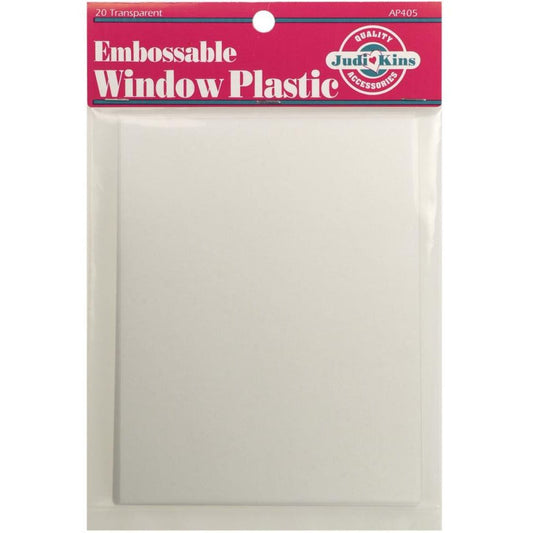 Embossable Window Plastic - 20 Sheets - Honey Bee Stamps