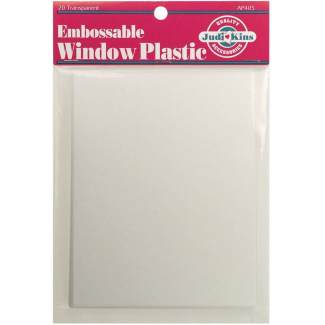 Embossable Window Plastic - 20 Sheets - Honey Bee Stamps