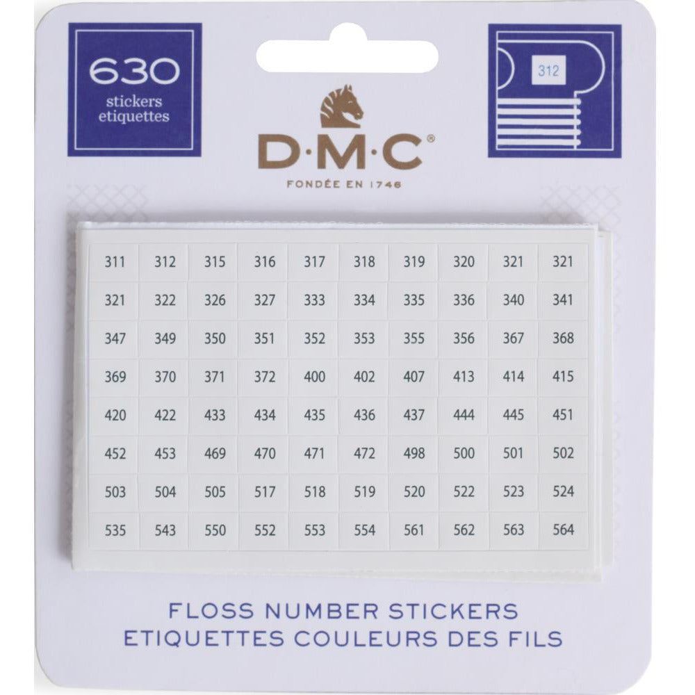 Embroidery Floss Number Stickers by DMC Honey Bee Stamps