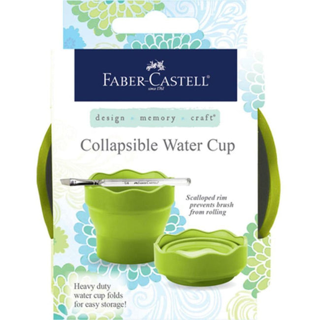 Faber-Castell Collapsible Water Cup - Green - Honey Bee Stamps