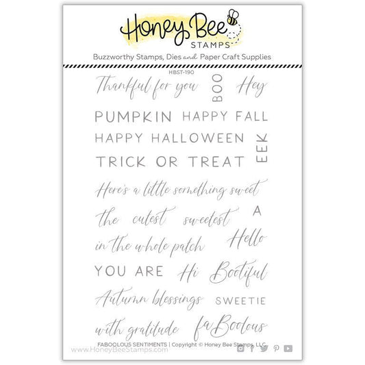 FaBOOlous Sentiments - 4x6 Photopolymer Stamp Set - Retiring - Honey Bee Stamps