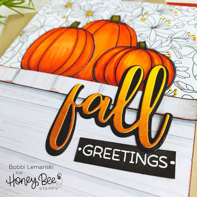 Fall - 4x4 Stamp Set - Honey Bee Stamps