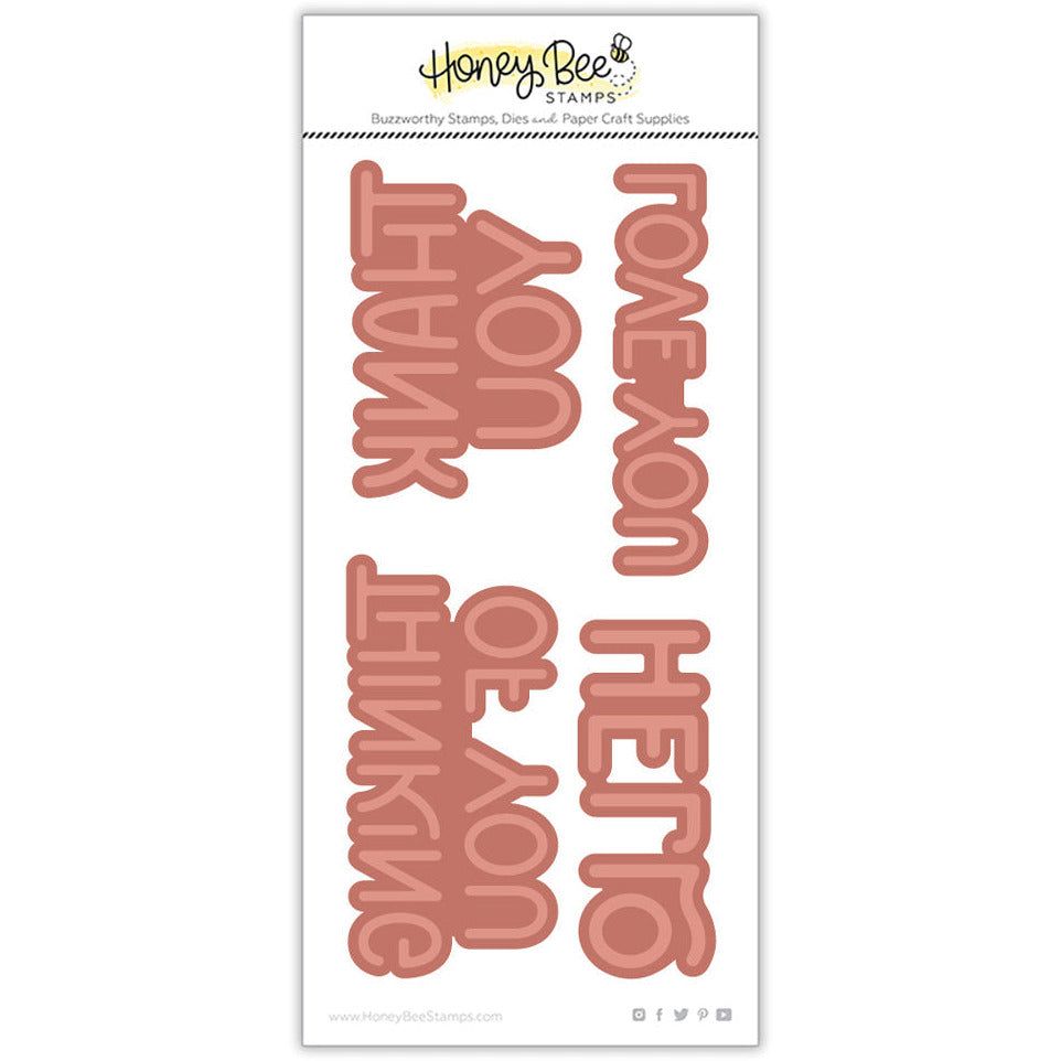 Fall Foliage Hot Sentiments - Hot Foil and Letter Press Plate - Retiring - Honey Bee Stamps