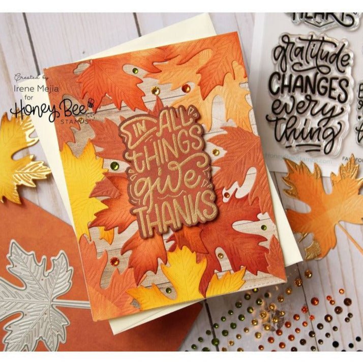 Fall For You - 5x6 Photopolymer Stamp Set - Honey Bee Stamps
