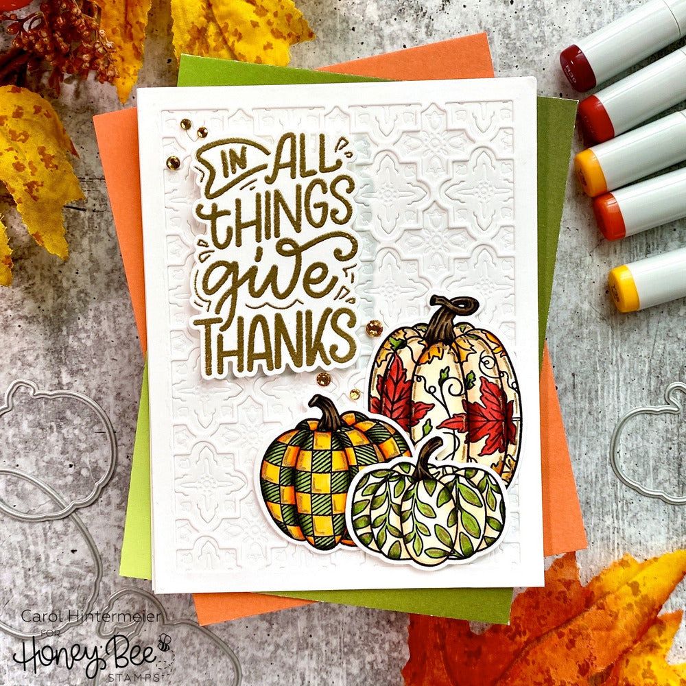 Fall For You - 5x6 Photopolymer Stamp Set - Honey Bee Stamps