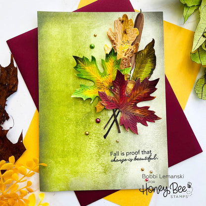 Fall For You - 5x6 Photopolymer Stamp Set - Honey Bee Stamps