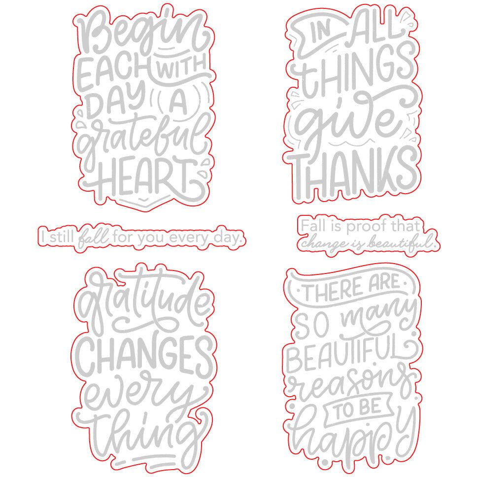 Fall For You - Honey Cuts - Coordinating Dies - Honey Bee Stamps