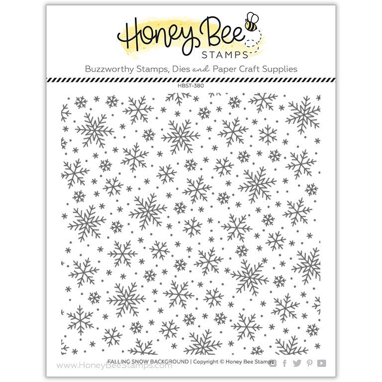 Falling Snow Background - 6x6 Stamp Set - Honey Bee Stamps