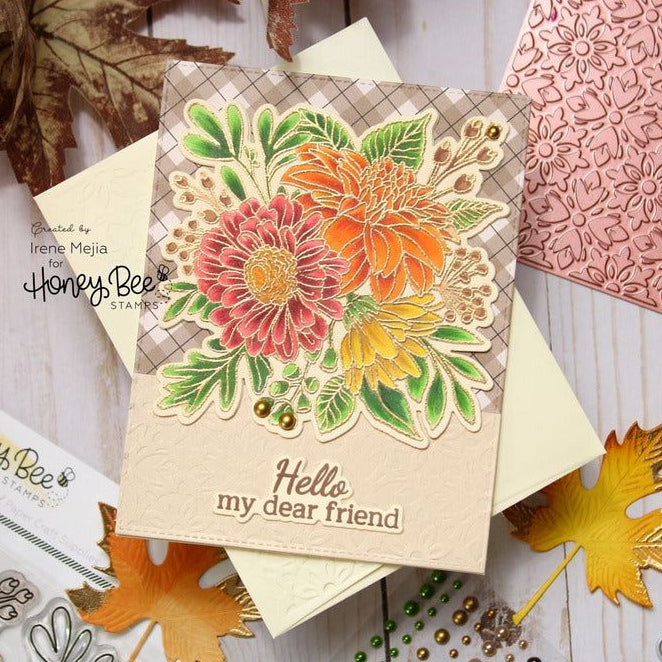 Fanciful A2 Hot Foil and Letter Press Plate - Honey Cuts