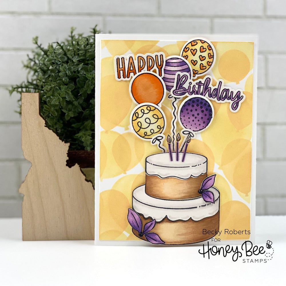 Fancy Frosting - 6x8 Photopolymer Stamp Set - Retiring - Honey Bee Stamps