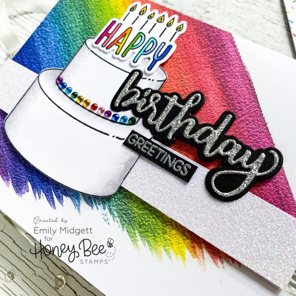 Fancy Frosting - 6x8 Photopolymer Stamp Set - Retiring - Honey Bee Stamps