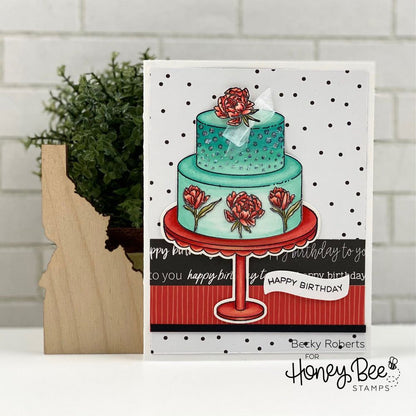 Fancy Frosting - 6x8 Photopolymer Stamp Set - Retiring - Honey Bee Stamps