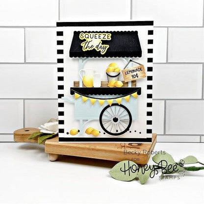 Farm Fresh Market Cart Add - On - Honey Cuts - Stand - Alone Dies - Honey Bee Stamps