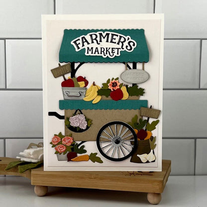 Farmers Market Cart Add - On - Honey Cuts - Stand - Alone Dies - Honey Bee Stamps