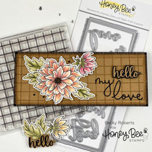 Farmhouse Check Background - 6x6 Stamp Set - Retiring - Honey Bee Stamps