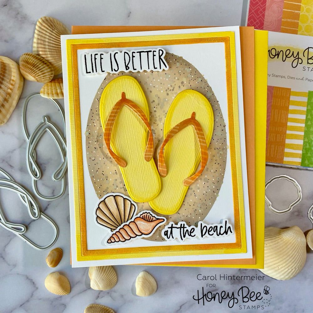 Flip Flop Builder - Honey Cuts - Stand - Alone Dies - Honey Bee Stamps