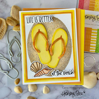 Flip Flop Builder - Honey Cuts - Stand - Alone Dies - Honey Bee Stamps