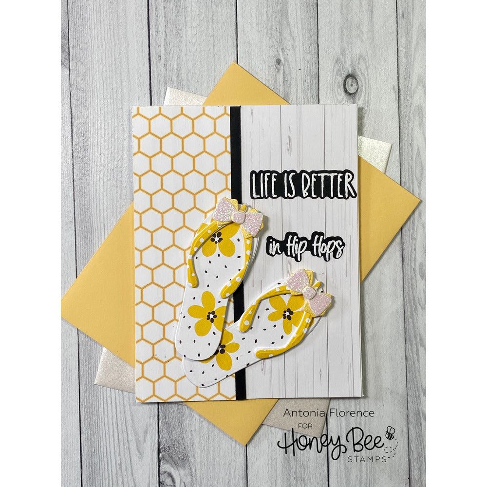 Flip Flop Builder - Honey Cuts - Stand - Alone Dies - Honey Bee Stamps