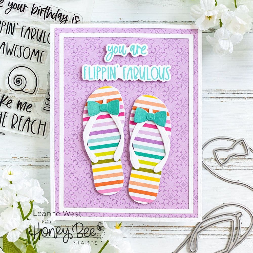 Flip Flop Builder - Honey Cuts - Stand - Alone Dies - Honey Bee Stamps