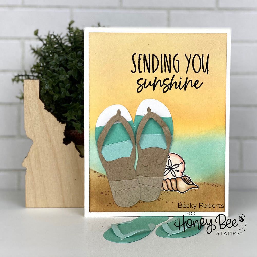 Flip Flop Builder - Honey Cuts - Stand - Alone Dies - Honey Bee Stamps