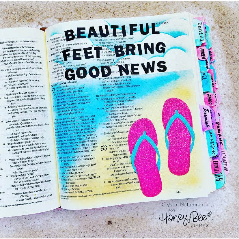 Flip Flop Builder - Honey Cuts - Stand - Alone Dies - Honey Bee Stamps