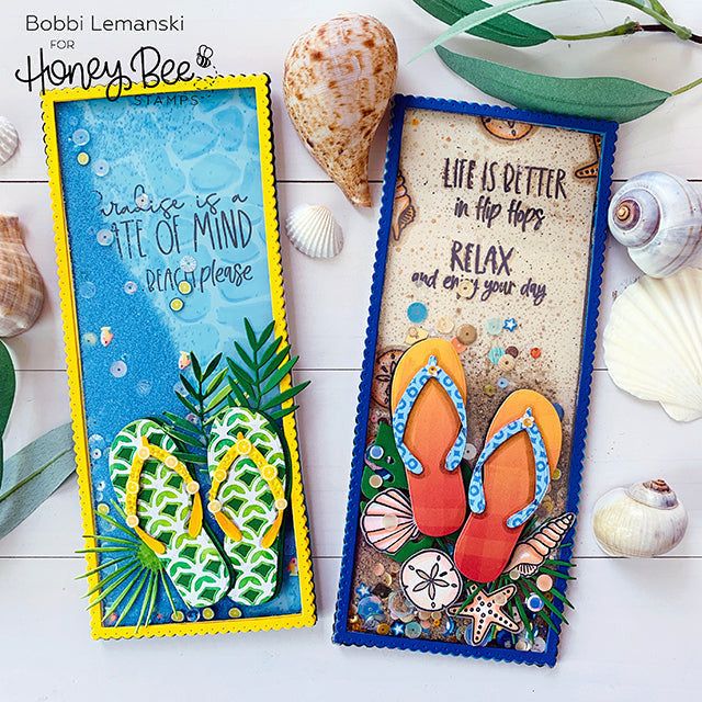 Flip Flop Builder - Honey Cuts - Stand - Alone Dies - Honey Bee Stamps