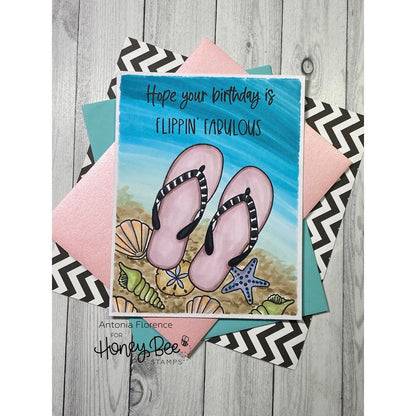 Flippin' Fabulous - 6x6 Photopolymer Stamp Set - Honey Bee Stamps