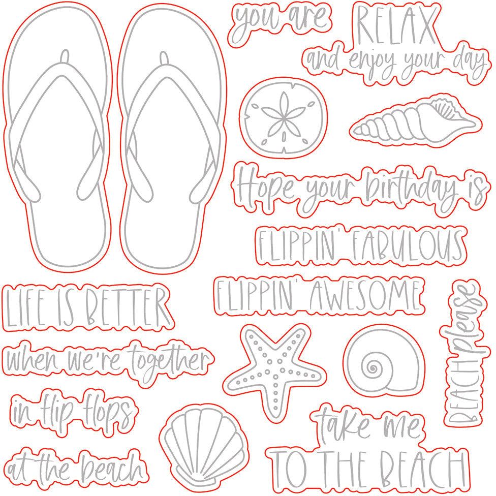 Flippin' Fabulous - Honey Cuts - Coordinating Dies - Honey Bee Stamps